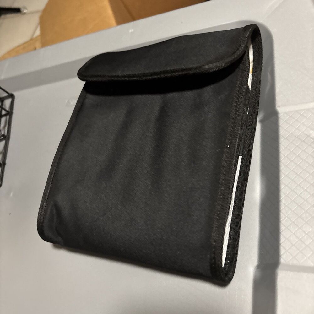 Travelon Portable Mirrored Vanity Compact Toiletry Bag Black